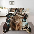 thumbnail image 2 of Erosebridal Highland Bull Comforter Sets Full Size, Cheetah Print Comforters & Duvets, Rustic Farmhouse Decor, Breathable, 2 of 8