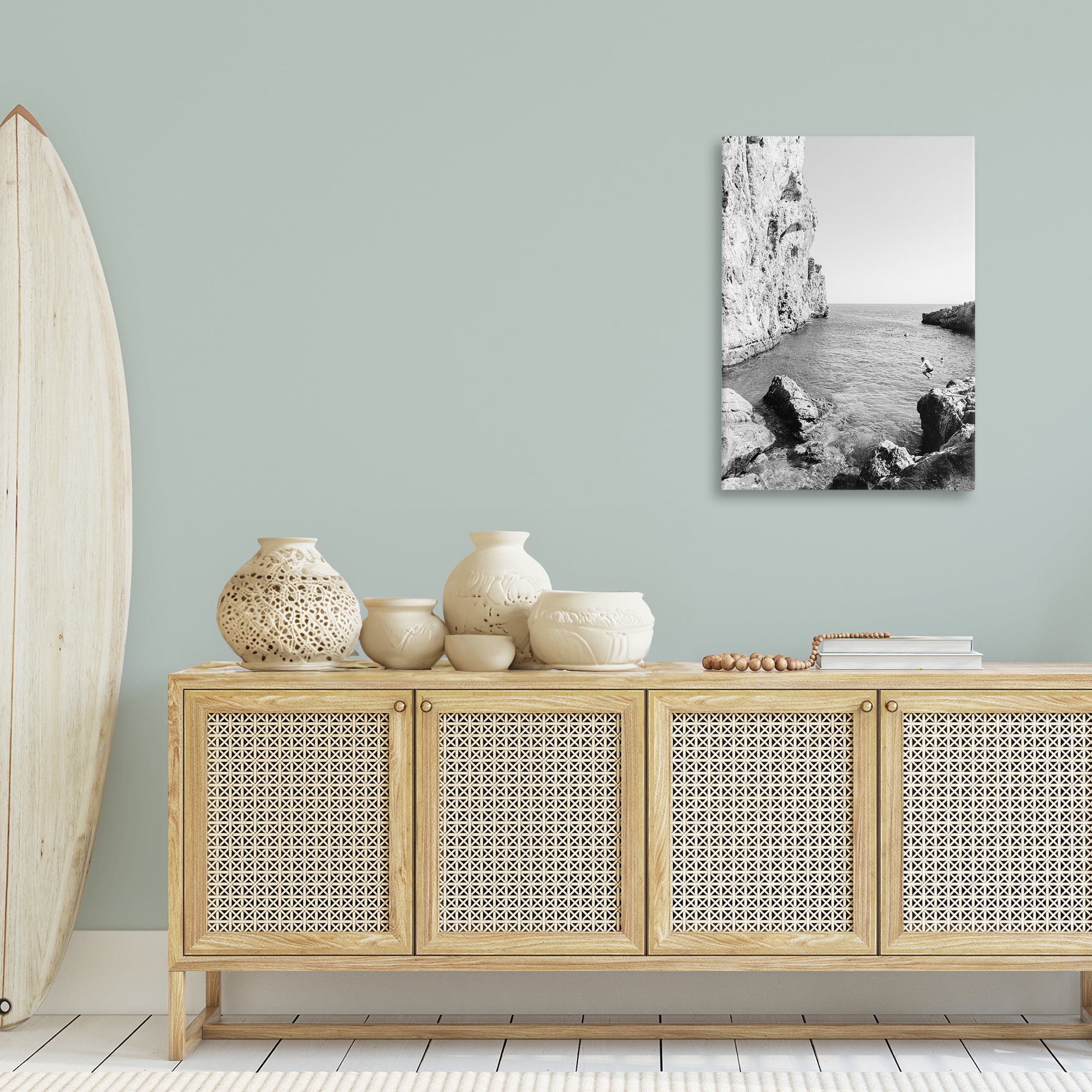 Stupell Industries The Dive Cove Coastal Photography Gallery Wrapped Canvas Art Print Wall Art, 24 x 36