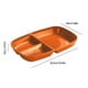 thumbnail image 3 of Platos de Cena Divididos para Adultos | Platos de Plástico Reutilizables con Compartimentos y Control de Porciones | Material de Paja Azul y Naranja | Apilables y Ligeros para Acampar, Viajar, Autoca, 3 of 6