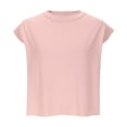 thumbnail image 4 of Wiyuqeen Athletic Sleeveless Tops for Women Crewneck Oversized Crop Tanks Solid Loose Fit Running Shirts Casual Sporty Tee Shirts, 4 of 9