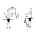 thumbnail image 5 of Single Hole Bathroom Sink Faucet, Lever Handle Solid Brass Basin Faucet, 5 of 5
