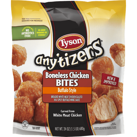 Tyson Any'tizers Buffalo Boneless Chicken Bites, 24 oz. (Frozen