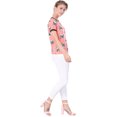thumbnail image 4 of INSPIRE CHIC Women's Short Sleeve Contrast Cartoon Cat Pet Print Tee Ringer T-shirt Tops, 4 of 4