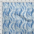 thumbnail image 4 of oneOone Cotton Cambric Medium Blue Fabric Abstract Craft Projects Decor Fabric Printed By The Yard 42 Inch Wide, 4 of 4