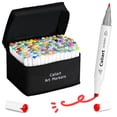 thumbnail image 1 of Caliart Markers, 168 colores, arte permanente con alcohol de doble punta, 1 of 7