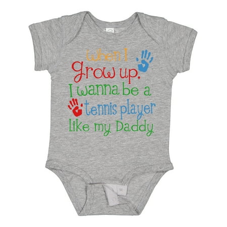 

Inktastic Tennis Player Like Daddy Gift Baby Boy or Baby Girl Bodysuit