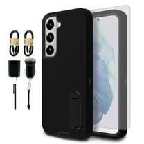 Value Pack Cables   for Samsung Galaxy S22 PLUS Phone Case Corner Guard Kickstand Hybrid Slim Bumper Shock Cover with Screen Protector