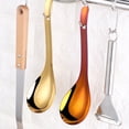 thumbnail image 2 of Cuchara grande para servir arroz, cucharas de sopa de mango largo de acero inoxidable 18/8 de alta calidad, cuchara de mesa dorada, vajilla, utensilios de cocina Xemadio 2029302-2, 2 of 5