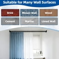 thumbnail image 6 of Double Shower Curtain Rod 30 to 105 Inches, Adjustable Wall Mounted Double Shower Rod, Heavy Duty and Rustproof Shower Curtain Pole for Bathroom, Laundry Room, Bathtub, Black, 6 of 8