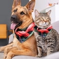 thumbnail image 4 of Flamingo Pack of Two Translucent Chiffon Yarn Cat Scarves - Breathable Pet Collars Set - 16x16x22.8 in and 20.9x20.9x30 in Sizes, 4 of 5