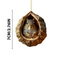 thumbnail image 3 of Luoshdecor Christmas Tree Animal Ornaments,2025 Forest Squirrel Animals Little Animals Acrylic Hanging Decoration for Christmas Holiday Party, 3 of 5
