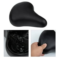 WHAMVOX Comfortable Bike Saddle with Sponge for Mountain Bikes Black 7.5 Inches