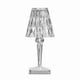 thumbnail image 1 of Lámpara de mesa de cristal de diseño italiano lámpara de mesa de luz nocturna (recargable), 1 of 5