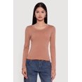thumbnail image 2 of Women's Long Sleeve Scoop Neck Tee, 2 of 5