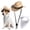 Khaki, variant on Pet Cowboy Costume, Dog Cowboy Hat with Bandana Scarf, Adjustable Cat Cowboy Hat for Party Cosplay Christmas, Halloween Cowboy Costumes for Small Pet Dogs Cats.