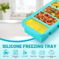 thumbnail image 4 of Moldes para congelador AgiGear de silicona de 250 ml con tapas para sopa y salsa, 4 of 7