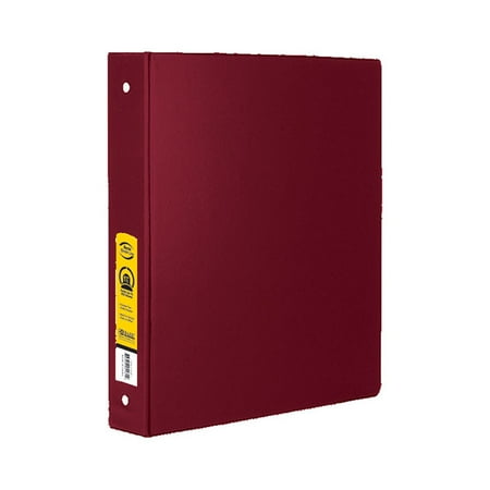 bazic products 4130 12 1 5 inch burgundy 3 ring binder with 2
