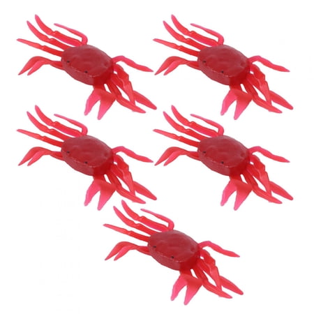 M Buder 5Pcs Artificial Simulation Three Dimensional Crab Shape Soft Lure Bait Fishing Tackle For Saltwater And Freshwater Angling 2.76 inches / 7 cm Multicolor Lures Set