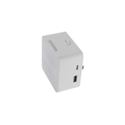 GE LED Night Light with Dual USB Ports, USB-A and USB-C Charging Ports Plug-In Fixture, Automatic On/Off Light Sensor, Warm Candlelight
