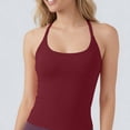 thumbnail image 5 of VBVC Women's Criss Cross Back Tank Tops , Ladies' Slim Fit Stretchy Yoga Athletic Shirts , Breathable Sleeveless Gym Running Tees For Women,Wine,S-3XL, 5 of 5