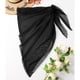 thumbnail image 3 of Gibobby mini faldas de mujer sexy Mujeres Sheer Wrap Cintura Falda Cubrir Falda Beach Wrap Bikini Shiny Wraps Cover Ups para traje de baño(Negro， S), 3 of 5