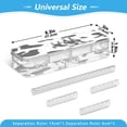 thumbnail image 2 of Iauyy Stackable Clear Pencil Box with Snap-Tight Lid, Large Capacity Plastic Storage Organizer for Pencils, Markers, Crayons ,Black and White Cow, 2 of 6