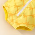 thumbnail image 6 of OJSFQUFP Infant Baby Boys Girls Christmas Pineapple Cos Clothes Hooded Sleeveless Romper Leggings Outfit Set, 6 of 8