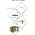 thumbnail image 6 of Lumiparty 10x10 Pop Up Canopy Tent, Outdoor Canopy with 4 Removable Sidewalls, Heavy Duty Gazebo Commercial Instant Tent Shelter, Khaki, 6 of 7