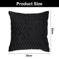 thumbnail image 2 of Fundas de almohada decorativas de terciopelo de poliéster para sofá o dormitorio, diseño original, funda de cojín de estilo lujoso con cremallera invisible, juego de 2 piezas en gris oscuro, 2 of 6