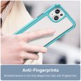 thumbnail image 4 of Dteck for iPhone 16 Plus Slim Clear Back Case, Shockproof Lightweight Crystal Transparent Acrylic Back Soft TPU Rubber Bumper Hybrid Case, Blue, 4 of 8