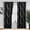 BLACK, variant on 2 Panels Blackout Curtains 84 Inch Length, Metallic Gold Tree Branch Foil Print Blue Window Drapes, Grommet Top Thermal Insulated Light Blocking Curtains for Bedroom Living Room Decor