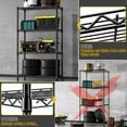 thumbnail image 5 of M MZG 4 Tier Wire Shelving, 1000 Lbs Storage Shelves,13.8" D x 35.4" W x 59.5" H,for Kitchen Pantry Garage,Black, 5 of 7