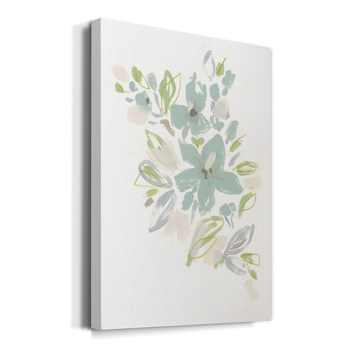 Seafoam Petals IV Premium Gallery Wrapped Canvas - Ready to Hang