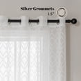 thumbnail image 7 of Sonive Sheer Curtains Valances Light Filtering Privacy for Living Room Grommet Top Washable White Translucent Drapes, 52"×84"(2 Panels), 7 of 7