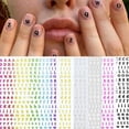 thumbnail image 1 of 6 Hojas de 3D con Letras para Decoración Colco Calcomanías Multicolores, 1 of 8