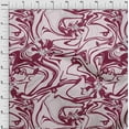 thumbnail image 4 of oneOone Cotton Poplin Maroon Fabric Abstracts Quilting Supplies Print Sewing Fabric By The Yard 42 Inch Wide, 4 of 6