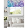 thumbnail image 5 of Curtain Valance for Windows, Colorful Glass Splicing Art Kitchen Valances Rod Pocket Short Curtains, Abstract Color Block Texture Window Valance for Bedroom Bathroom Living room 42x18in, 5 of 9