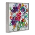 thumbnail image 2 of Stupell Industries Whimsical Floral Pop Bouquet Botanical & Floral Painting Gray Framed Art Print Wall Art, 12 x 12, 2 of 9