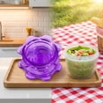 thumbnail image 6 of Food Chopper,Rotary Manual Garlic Grinder,Transparent Portable Spice Mincer for Home Dorm Camping Ginger Chili Seasoning Prep(Purple), 6 of 7