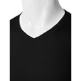 thumbnail image 4 of H2H Mens Casual Slim Fit Long Sleeve V-neck T-Shirts Of Various Colors BLACK US 2XL/Asia 3XL (KMTTL0374), 4 of 6
