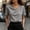 Gray, variant on Molidfa Women's Top Short Sleeve Crew Neck Stretchable Casual Regular Pullover Drop Shoulder Casual Tops Set-In