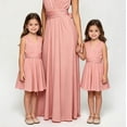 thumbnail image 4 of Fgnfyis Little Girl Dresses Convertible Daughter Matching Party Gown for Show Princess Flower Girl Dress Pink 5-8 Years, 4 of 4