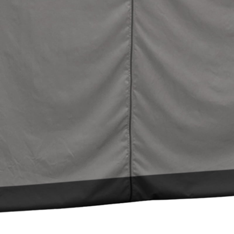 Panneaux de rideaux universels de remplacement Sunjoy rideaux imperméables pour gazebo rideaux d'intimité parois à 4 panneaux pour gazebo, patio et protection de jardin de 10 x 12 pieds couleur