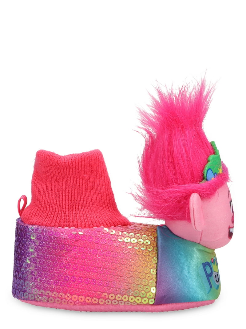 Dreamworks Trolls 3D Character Slipper Toddler Girls Poppy