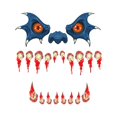 thumbnail image 1 of Del Monstruo De Halloween Etiqueta De La Pared De La Puerta Del Horror Para La Decoración De Halloween seitruly HA042932-02, 1 of 6