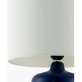 thumbnail image 6 of Livabliss Table Lamps, 16" Elio Traditional Bedside Nightstand Table Lamp for Bedroom Living Room Office, Navy Body with White Shade (16"H x 10"W x 10"D), 6 of 7