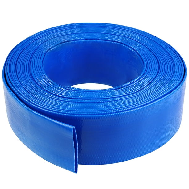 Eastrans 1.5'' x 50 FT Heavy Duty Reinforced PVC Lay Flat Discharge and