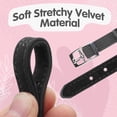 thumbnail image 6 of Miaocao 2 Pack Diamond Cat Collar with Bells and Safety Belt, Adjustable Soft Velvet Kitten Collar with Bling Heart Jewelry, Cute Purple & Pink Cat Collars for Girls & Boys(Neck Girth 8"-10"), 6 of 7