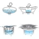 thumbnail image 4 of Drain H Catcher/bathtub Er Drain H /ser Less Steel Drain Protector( )1pcs, 4 of 5