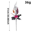thumbnail image 3 of 20 Inch Spooky Halloween Decorations, Spooky Halloween Floral Pick with Skeleton Hand, and Pink Pumpkin, Indoor Halloween Table Decor for Halloween Party, 1 Pack, 3 of 7